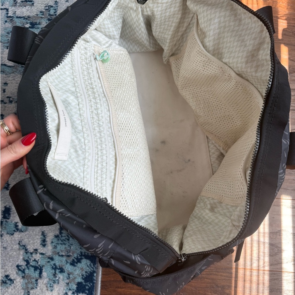 Lululemon Black Gym To Win Sporty Duffel Bag View 4